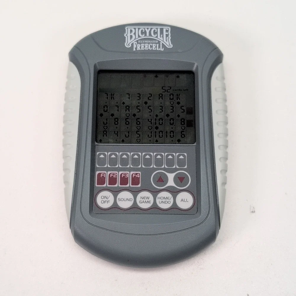 Bicycle Illuminated Freecell Handheld Electronic Game Techno Source Grey 2005